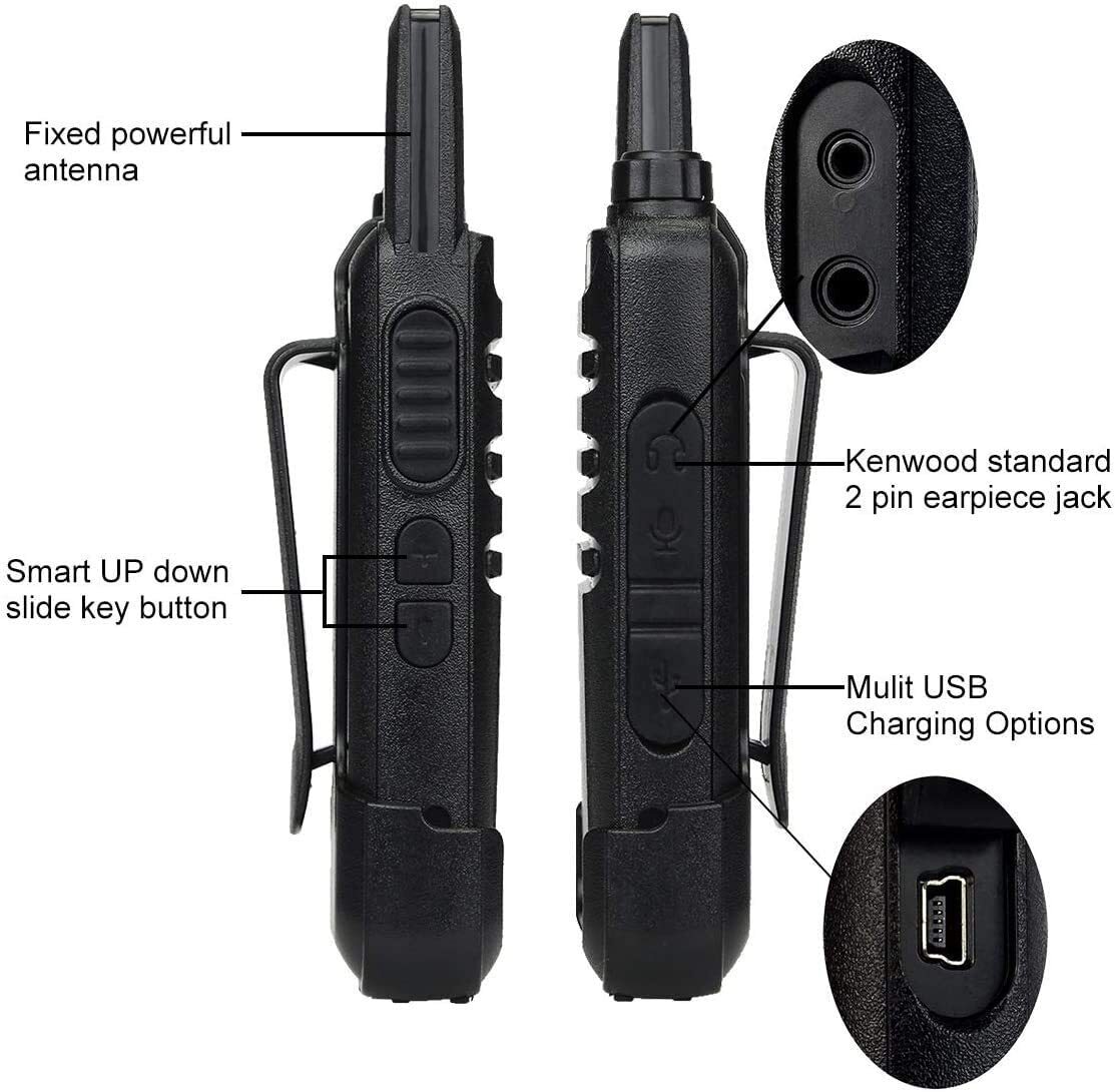 20*Retevis RT22 UHF Walkie Talkies 2 Way Radio 16CH for Hospital/School/Factory
