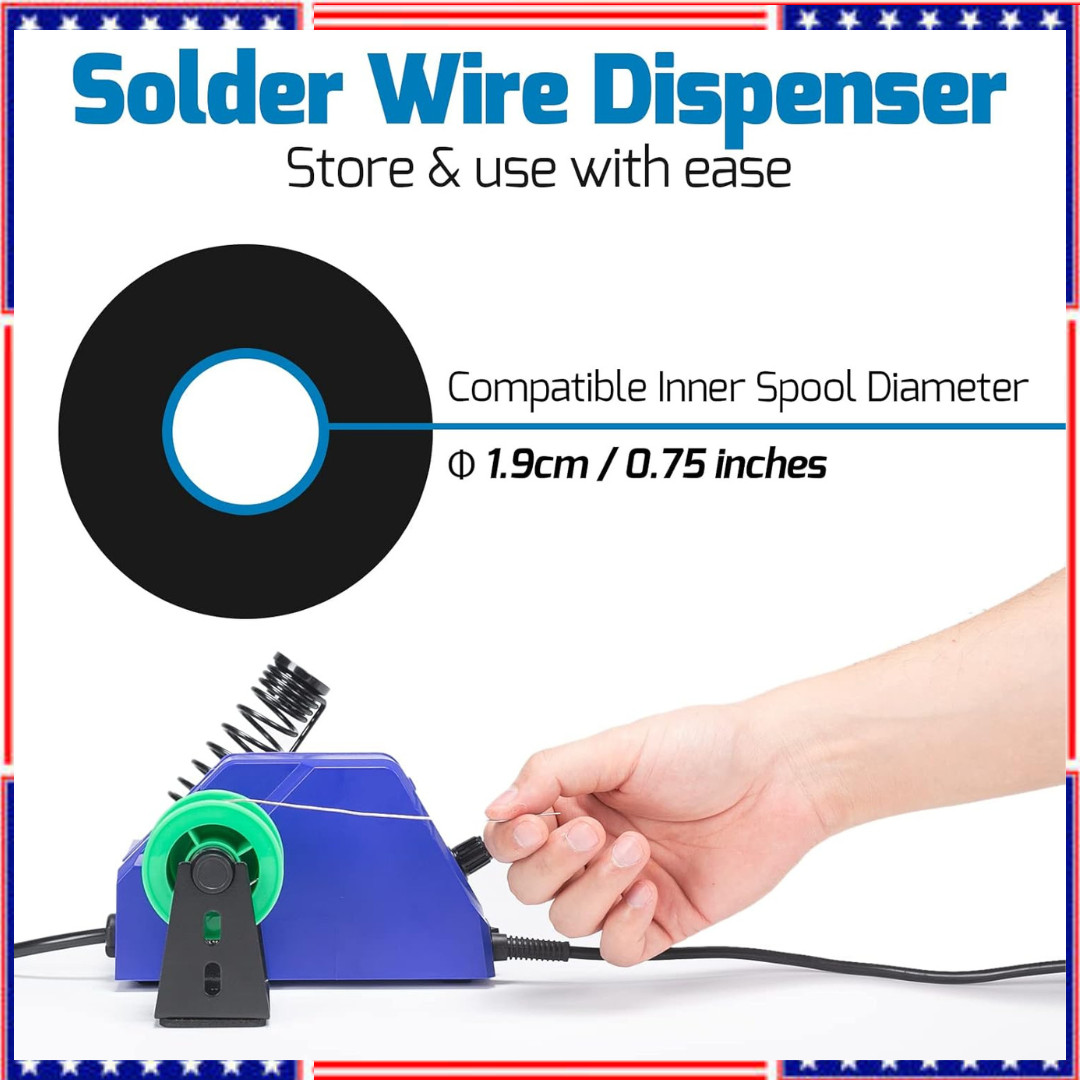 130W Digital Display Soldering Station Kit with 5 Tips