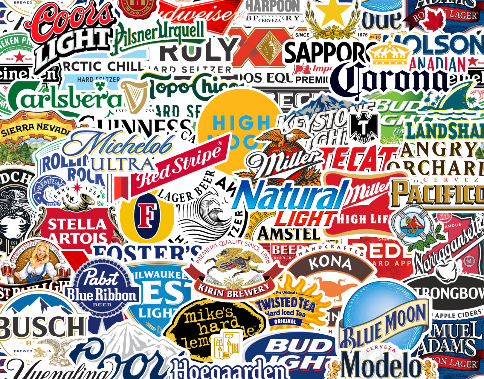 25/50 Beer Logo Sticker Pack - Matte Vinyl - Cider Seltzer Brewery Craft Alcohol
