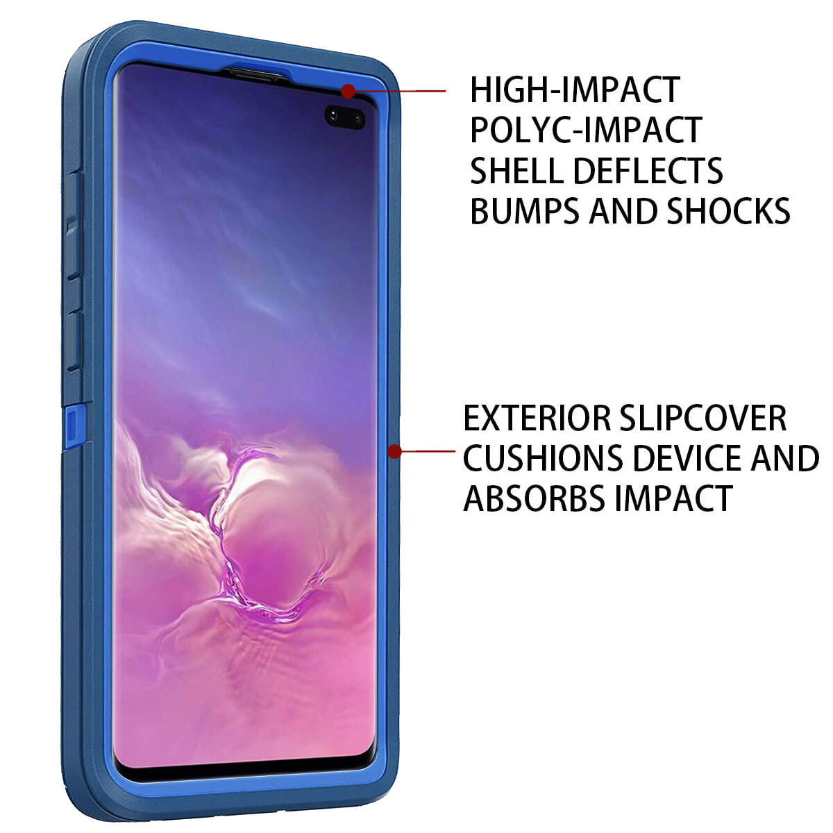 For Samsung Galaxy S10 Plus/S10e/S10 Heavy Duty Phone Case Shockproof Hard Cover