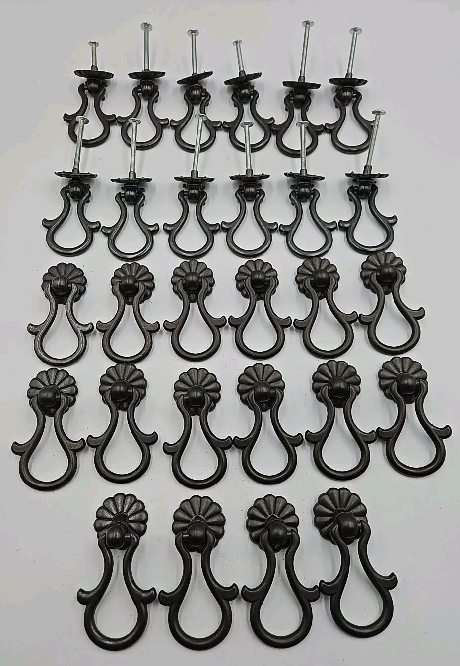 28 French Provincial Antique Drop Ring Drawer Pull Victorian Cabinet Handle