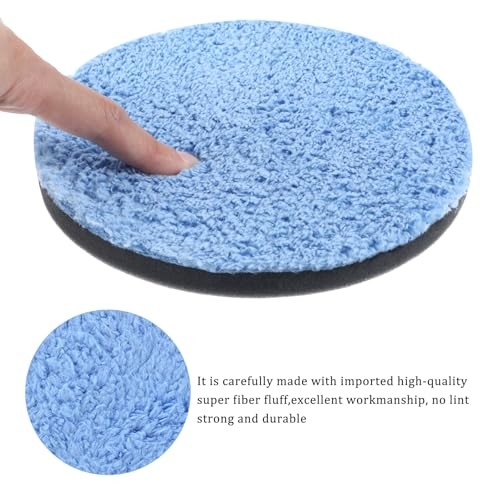 3 Pcs 5.9 Inch 150mm Microfiber Polishing Pad, Polishing Pads, Buffing Pad for
