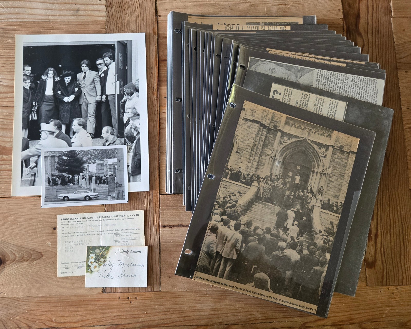 Philly Mob Collection -  Angelo Bruno & Philip Testa - Photos, Documents, Etc.