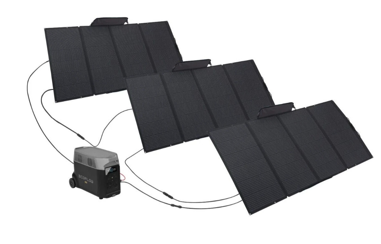 EcoFlow DELTA Pro 3600Wh+400W Solar Panel Solar Generator