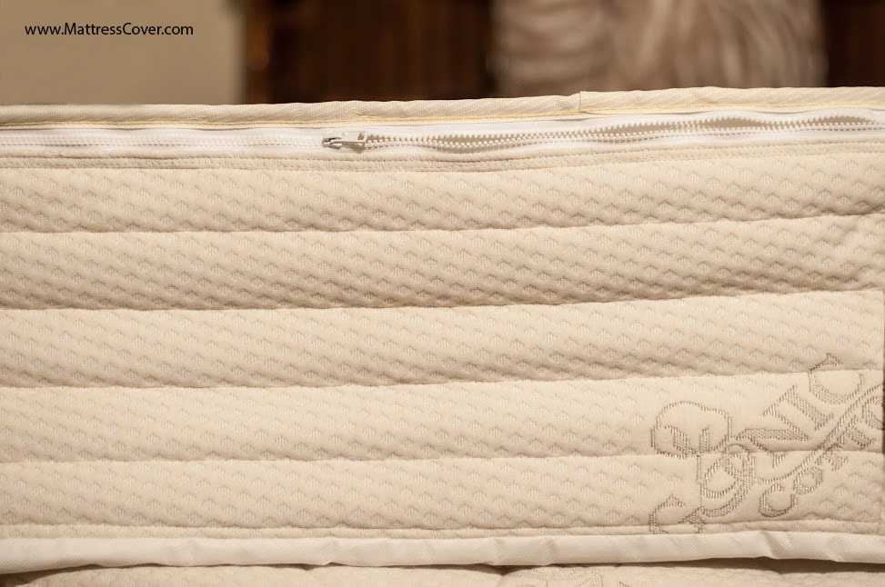 California King Bamboo Zipper Mattress Cover for Hardside Waterbeds