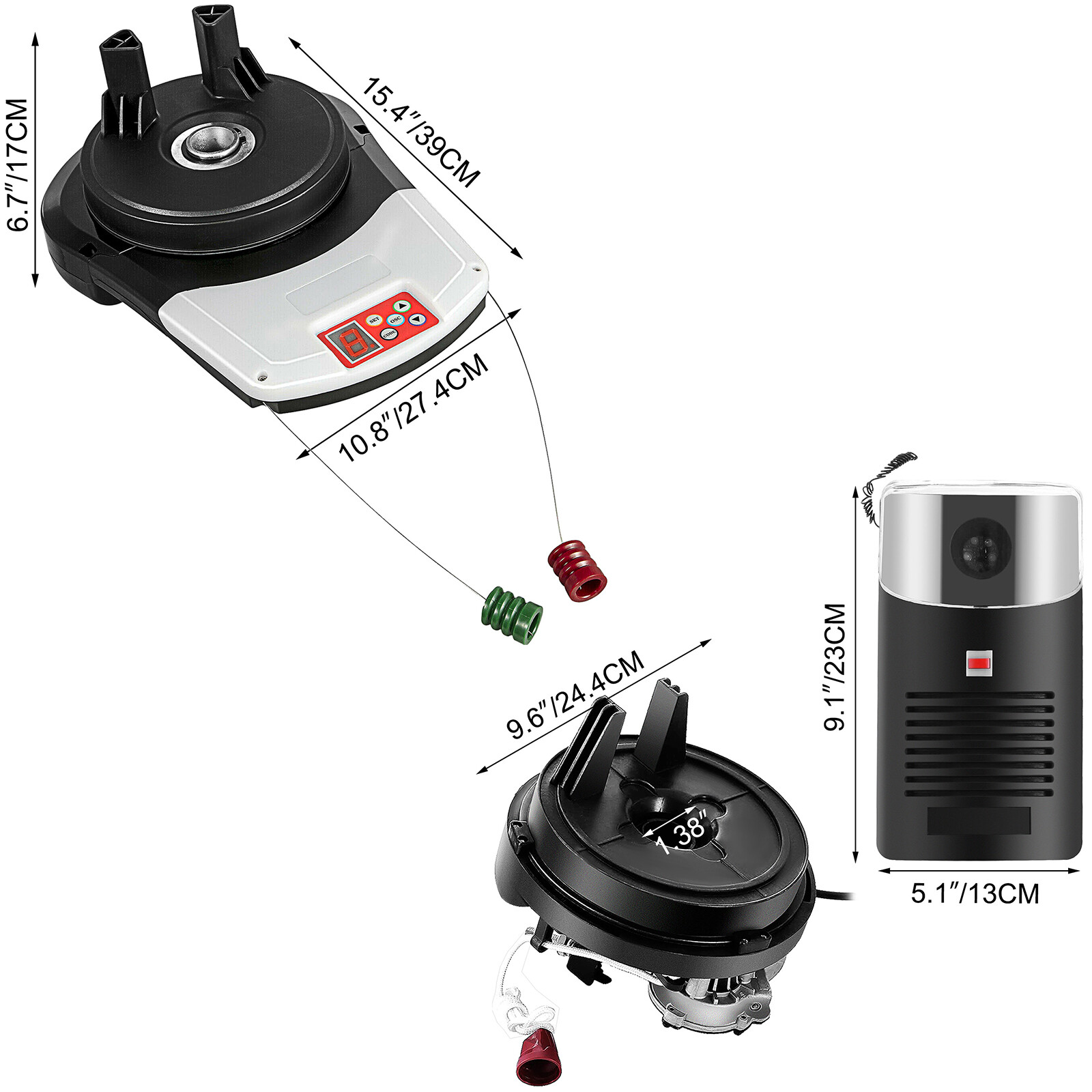 VEVOR Auto Garage Roller Door Opener with 2 remote & 2 yrs warranty CE certified