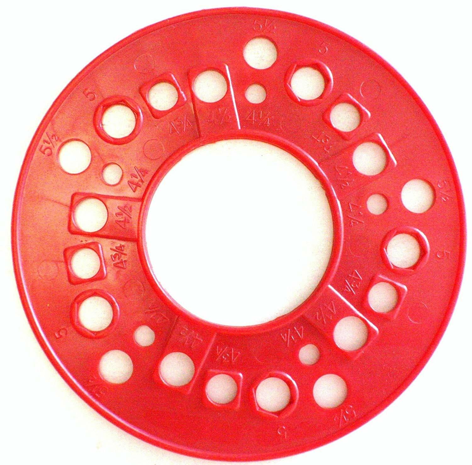 Set of WHEEL BOLT PATTERN TEMPLATE TOOLS Measure Guides American & Import 4 5 6