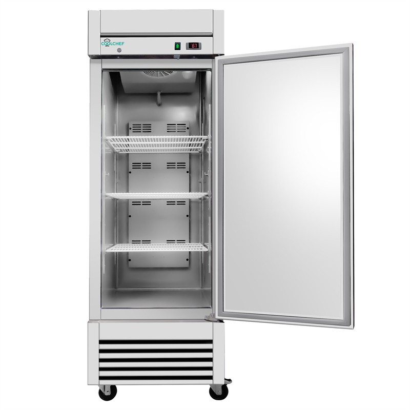 27″ Reach-In Commercial Refrigerator Digital Thermostat NSF Certified 23 Cu. Ft