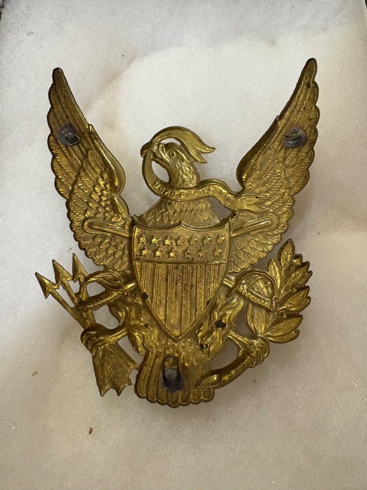 Original Brass U.S. Army Officers Dress Hat Badges