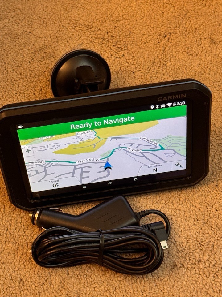 GARMIN TRUCK 7" LM GPS DASH CAM RECORDER ONBOARD MAPS UPDATED TO LATEST 2026