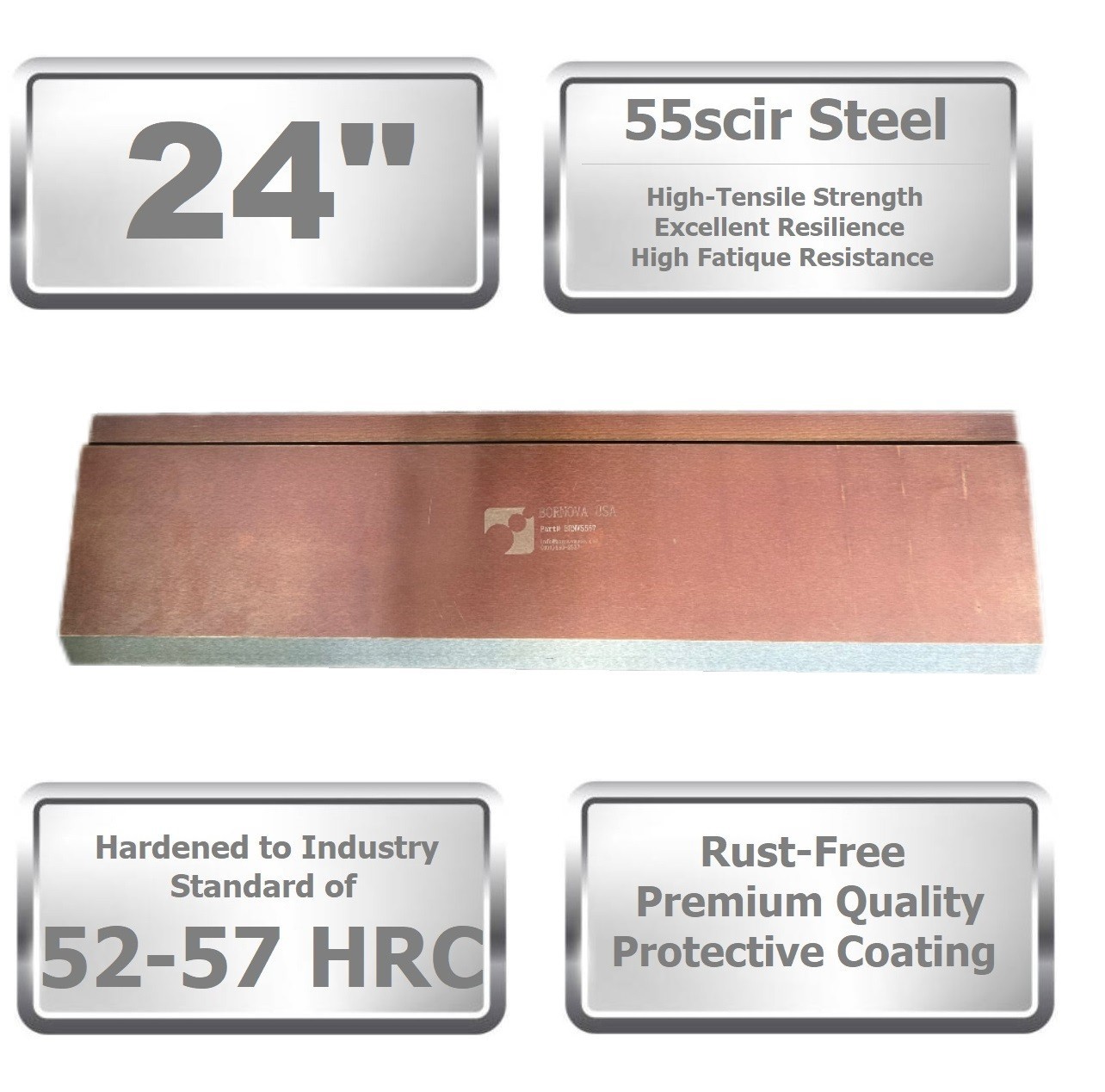 NEW 24” American Type Straight Press Brake Die Punch 88° Working Height: 3.78"