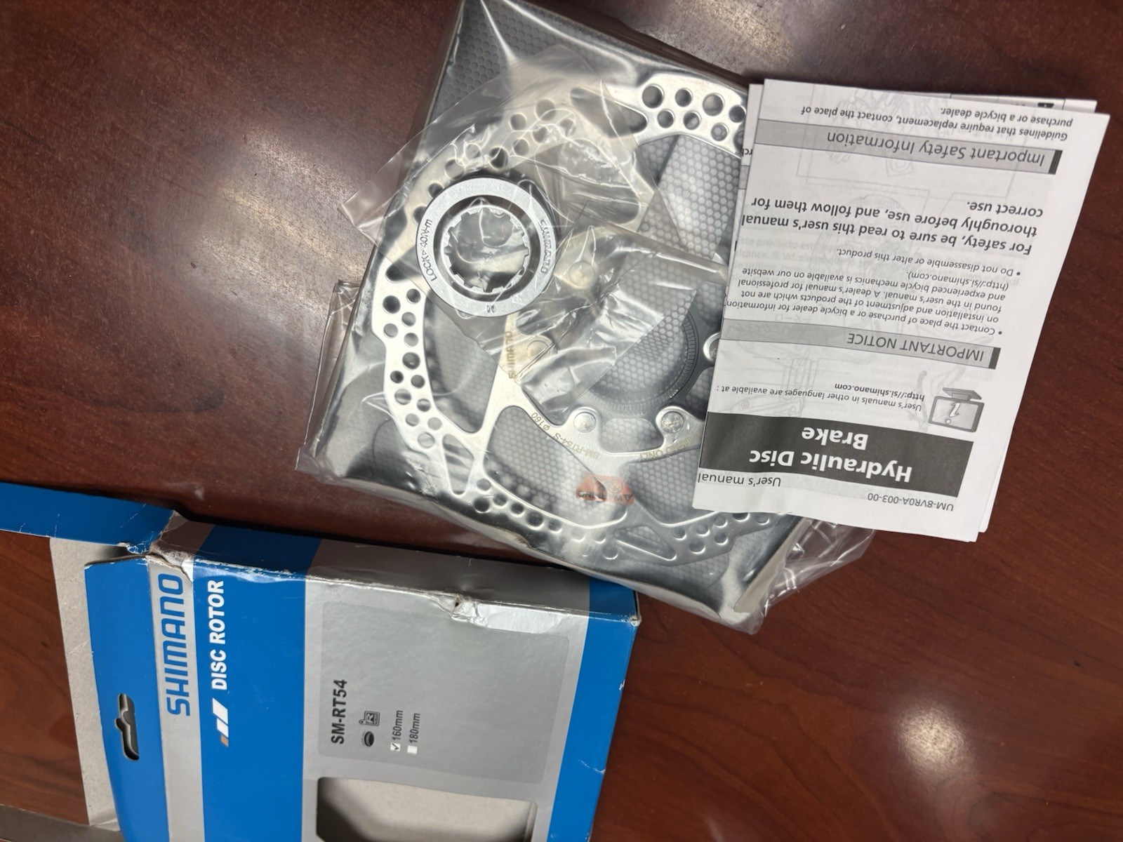 SM-RT54 Disc Rotor Shimano Road Gravel Bike Disc Brake Rotor Center Lock Mount