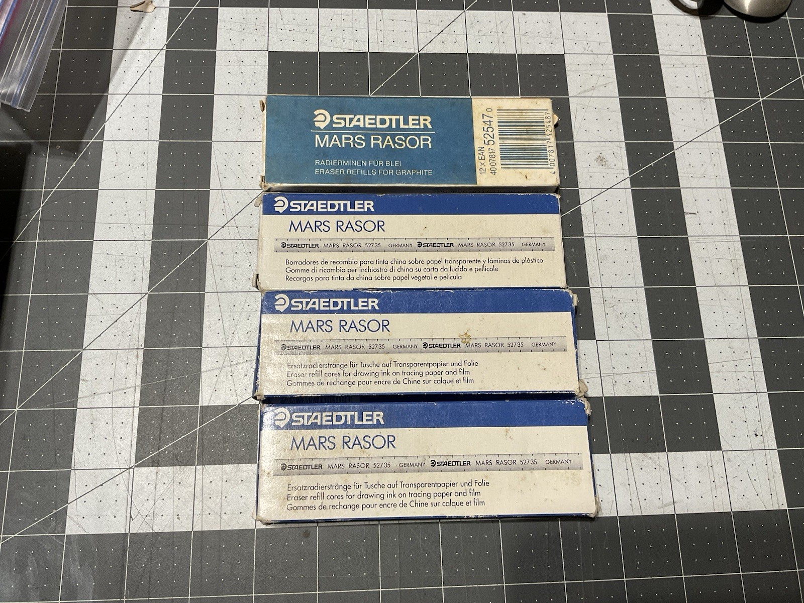 STAEDTLER MARS RASOR | Eraser Refills, Lot Of 4 Boxes of 12 UNUSED NOS 52735 A6