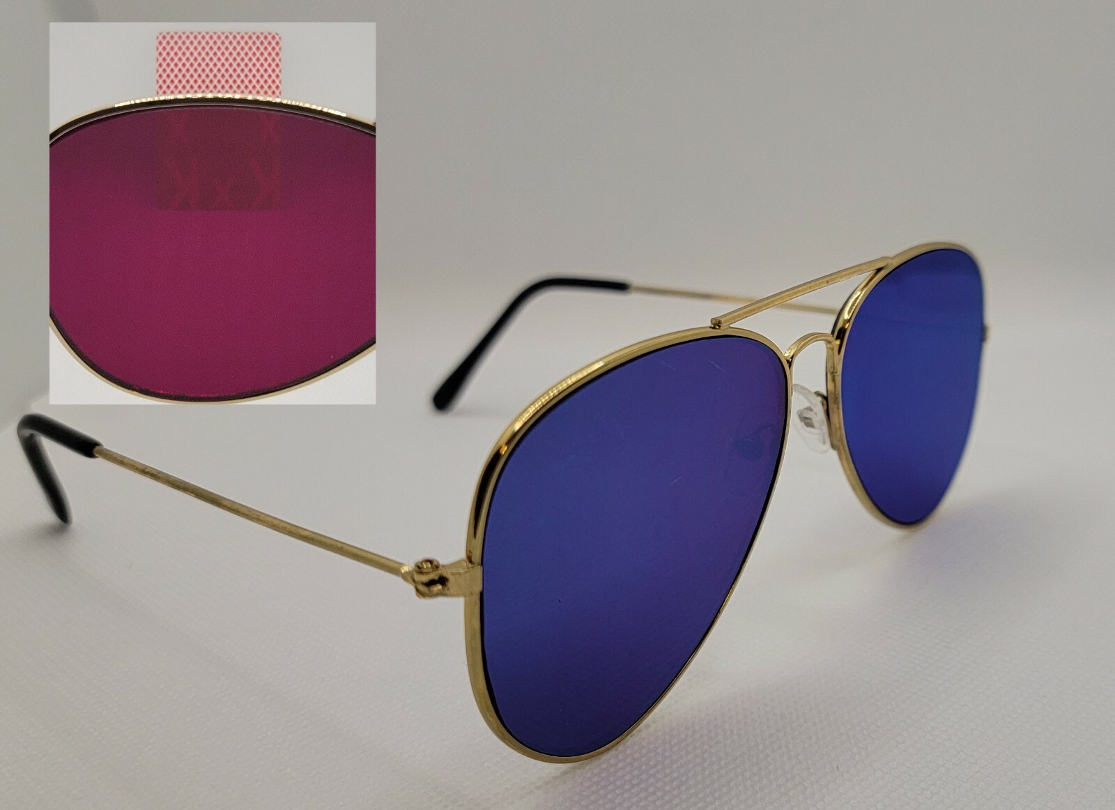 Bicycle marked cards & Aviator Infrared sunglasses for poker or magic