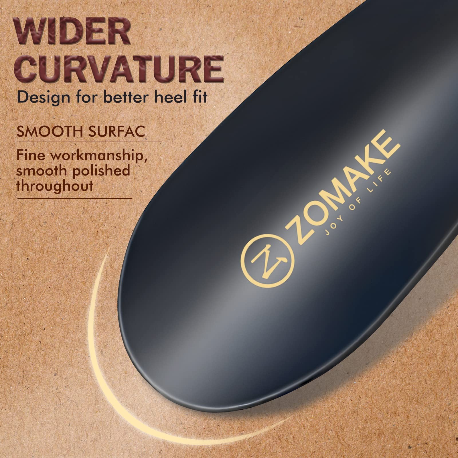 ZOMAKE Shoe Horn Long Handle for Seniors Men 16.5/7.5, 2 Pcs(16.5&7.5 In)-a