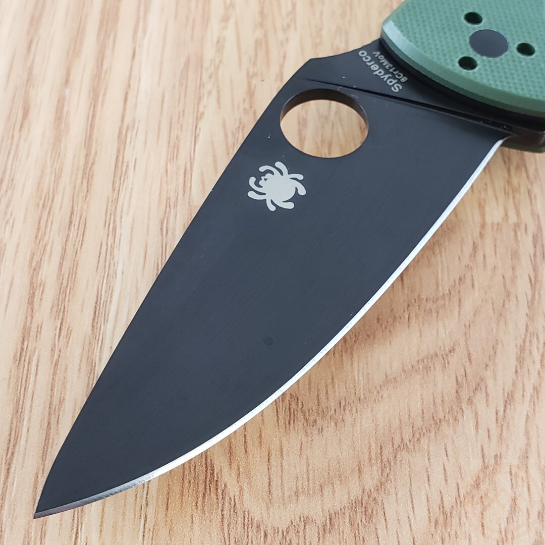 Spyderco Tenacious Linerlock Folding Knife 3.38" 8Cr13MoV Steel Blade G10 Handle