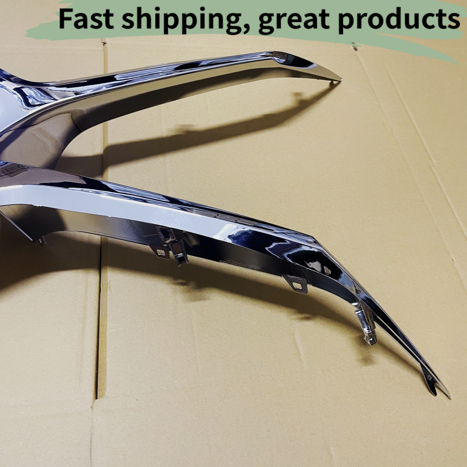 Gloss Silver Front Bumper Grille Molding Trim Set Fits For Mazda CX30 2020-2024