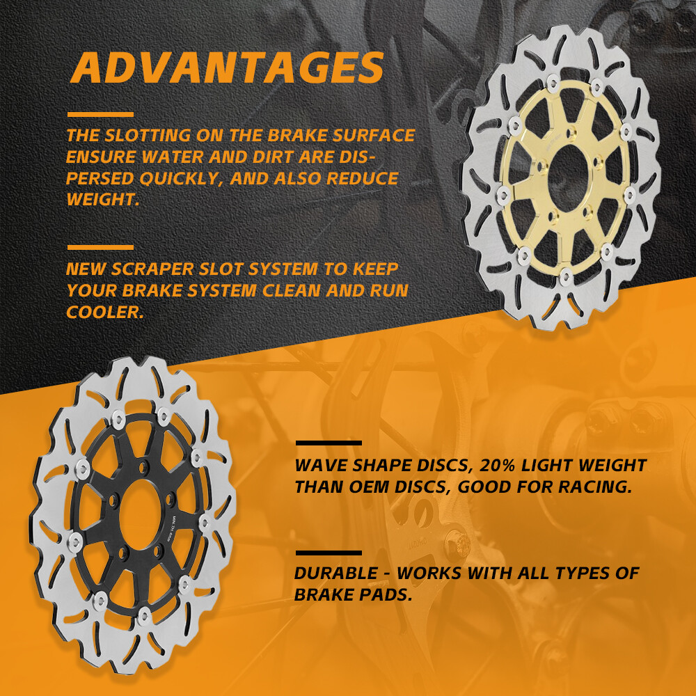 GSXR 600 GSXR 750 04 05 Front Rear Brake Rotors Pads For Suzuki GSXR 1000 03 04