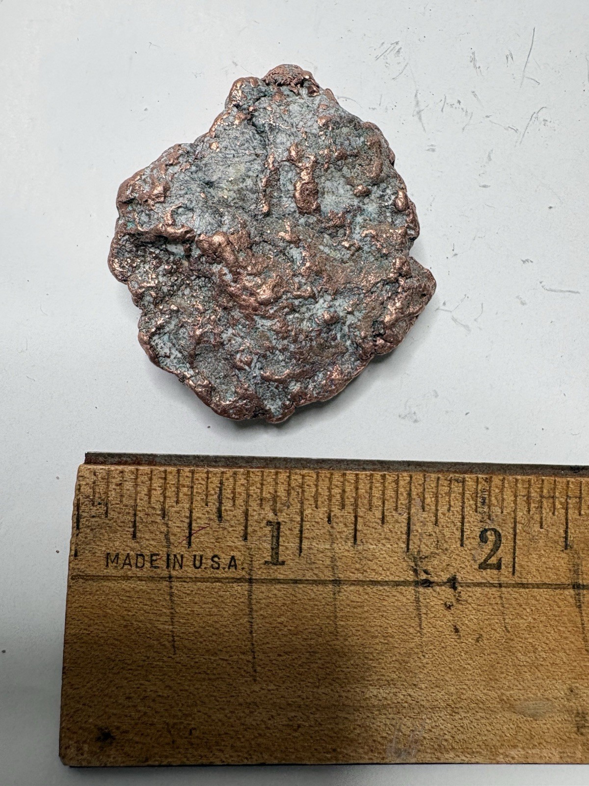 Pure Copper Rock Nugget Native Mineral Display Jewelry Specimen Upper Michigan