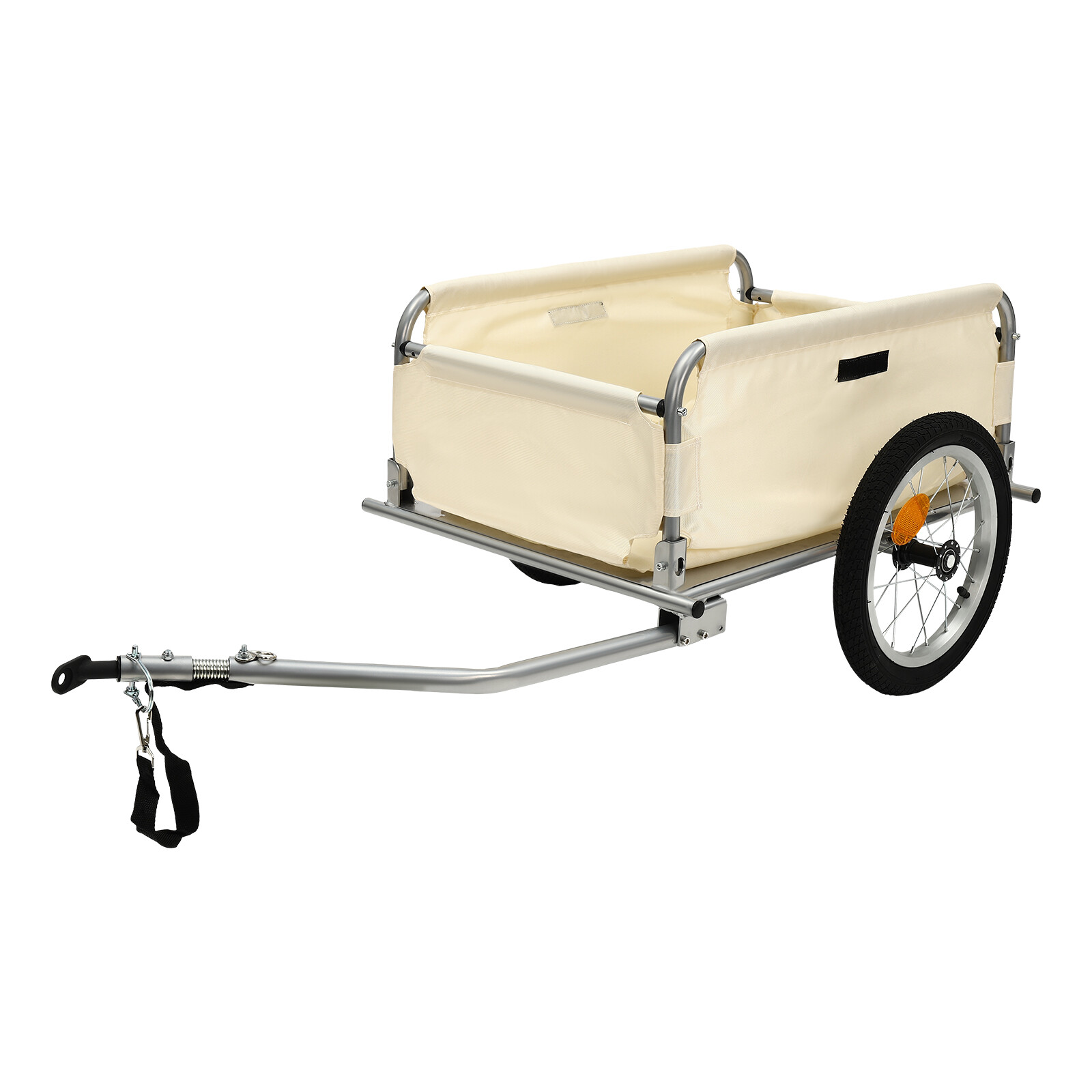 Bicycle Bike Cargo Trailer Steel Carrier Storage Cart Wheel Runner For Shopping