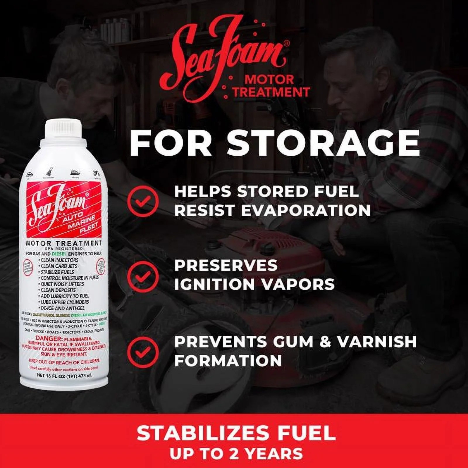 Sea Foam SF16 Motor Treatment Automotive Additive, 16 oz. New