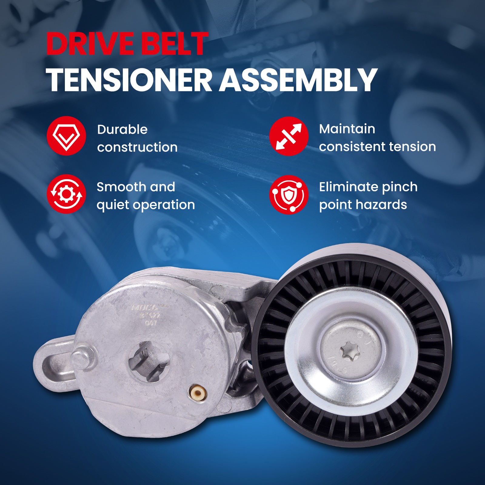 Serpentine Belt & Tensioner for 11-16 Scion tC 09-18 Toyota Camry RAV4 2.5L