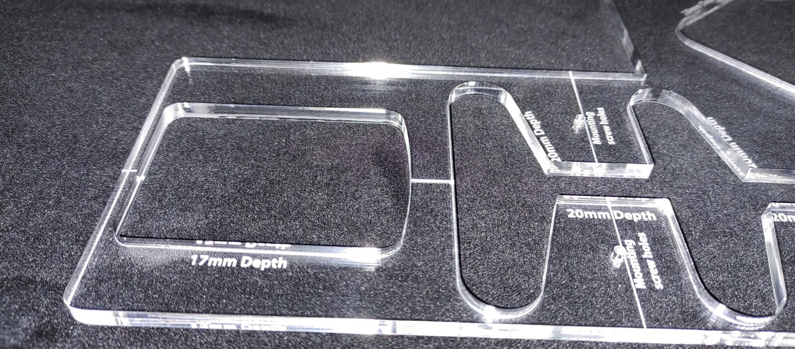 Acrylic Stratocaster Routing Template - 1615 Designs