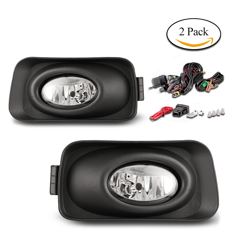 For 2004-2005 Acura TSX OE Style Fog Light Driving Lamps Bumper Kit Clear Lens