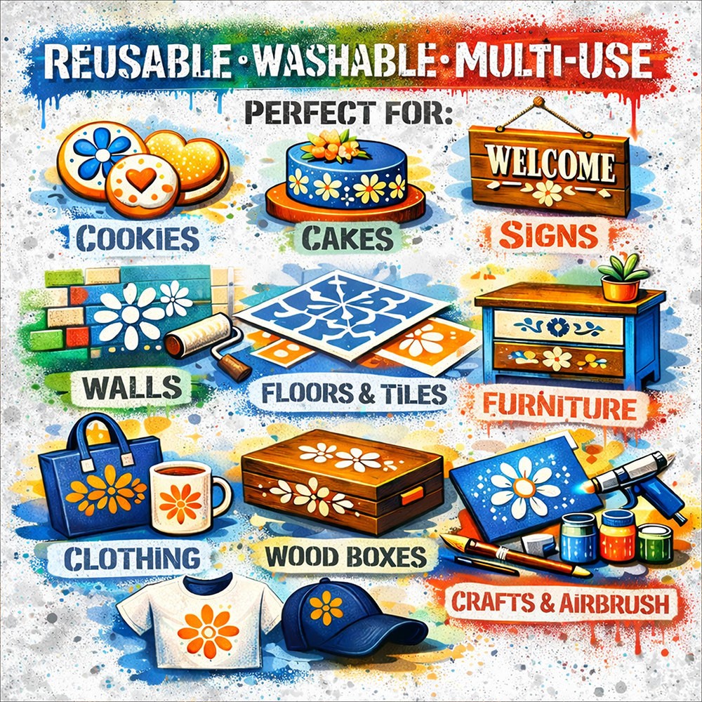 Angel Wings Stencil - Reusable Washable Scrapbook Template WS-1 - WrldStencils