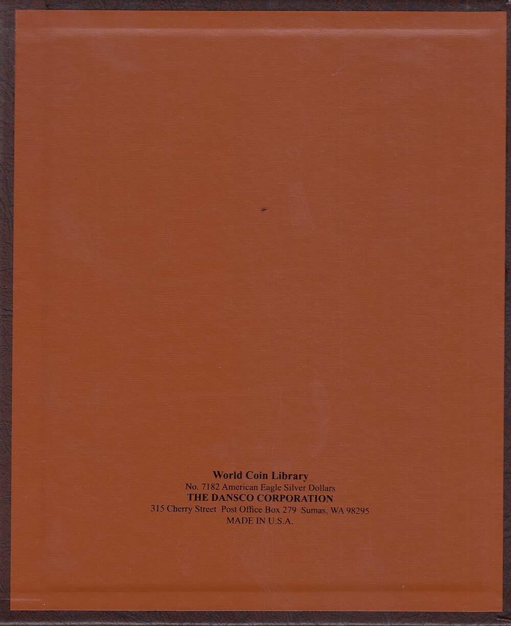 New Dansco Album 7182 For American Silver Eagles Coins 2021-2029 ASE Collection