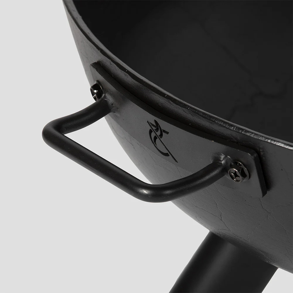 Ash & Ember 36" Ellipse Fire Pit, Heavy-Duty Cast Iron with High-Temp Paint