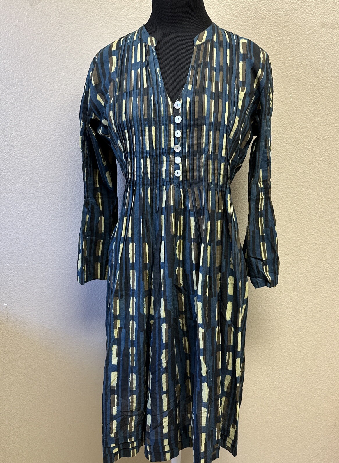 Aman Lamu Kenya Dress S/M Africa Timeless Peasant Boho Unique Flowy Tribal