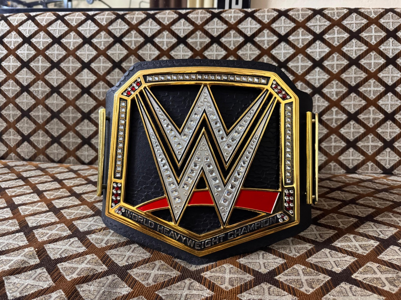 World Heavyweight Championship Replica Title Belt  Adult Size Zinc 4mm On...