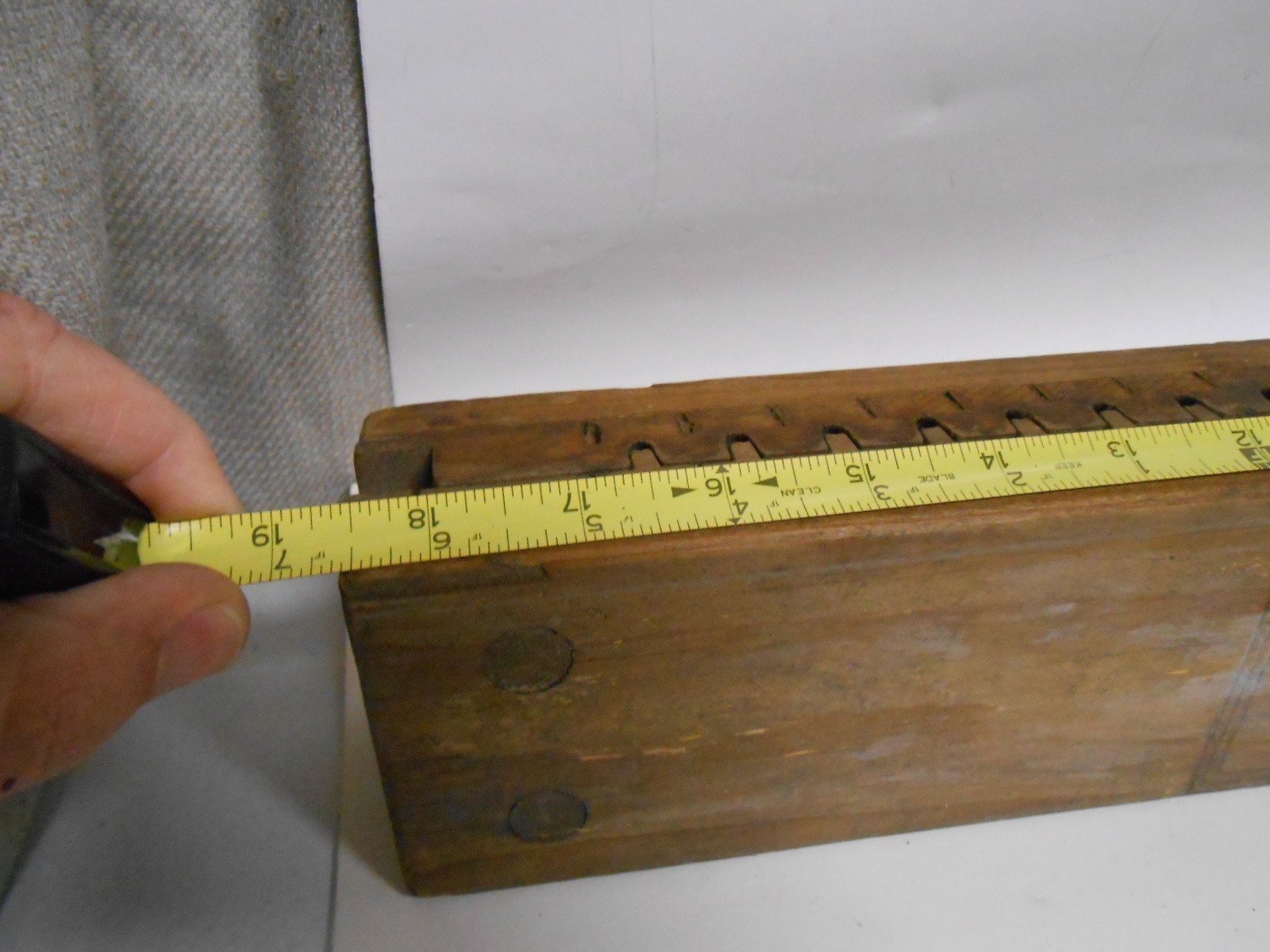 Antique Wooden 20 Cigar Mold Press Welker & Wimmer Wiesloch Primitive Farmhouse