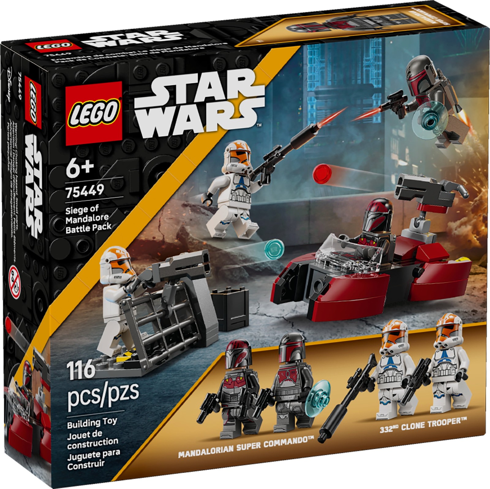 LEGO Star Wars Siege of Mandalore Battle Pack Building Toy with 4 Minifigures,
