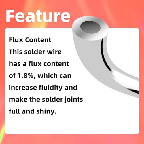 60/40 Rosin Core Low Temp Tin Lead Solder Wire, for Soldering Electronic 1.2