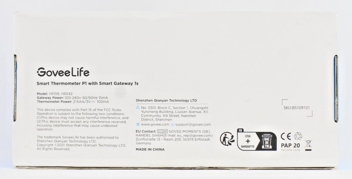 GoveeLife Smart Pool Thermometer P1 with Upgrad WiFi Gateway 1S New In Open Box