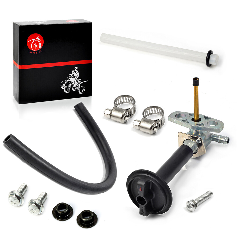 Tank Fuel Valve Petcock With Lever Screws For Honda Rancher 350 TRX350 2000-2006