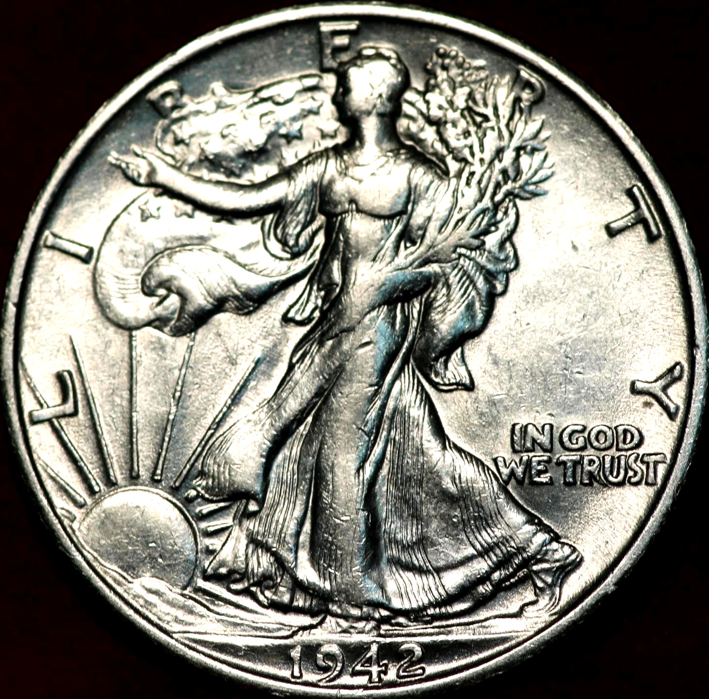 1942-S AU WALKING LIBERTY HALF DOLLAR ~ SILVER NOW AT RECORD HIGHS