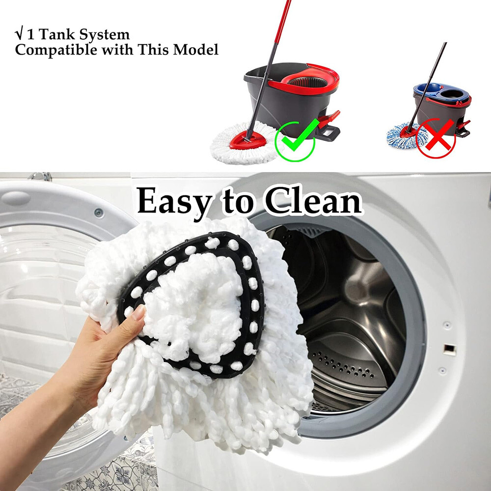 Replacement Microfiber Mop HEAD For O-Cedar Spin Mop Easy Clean Wring Refill