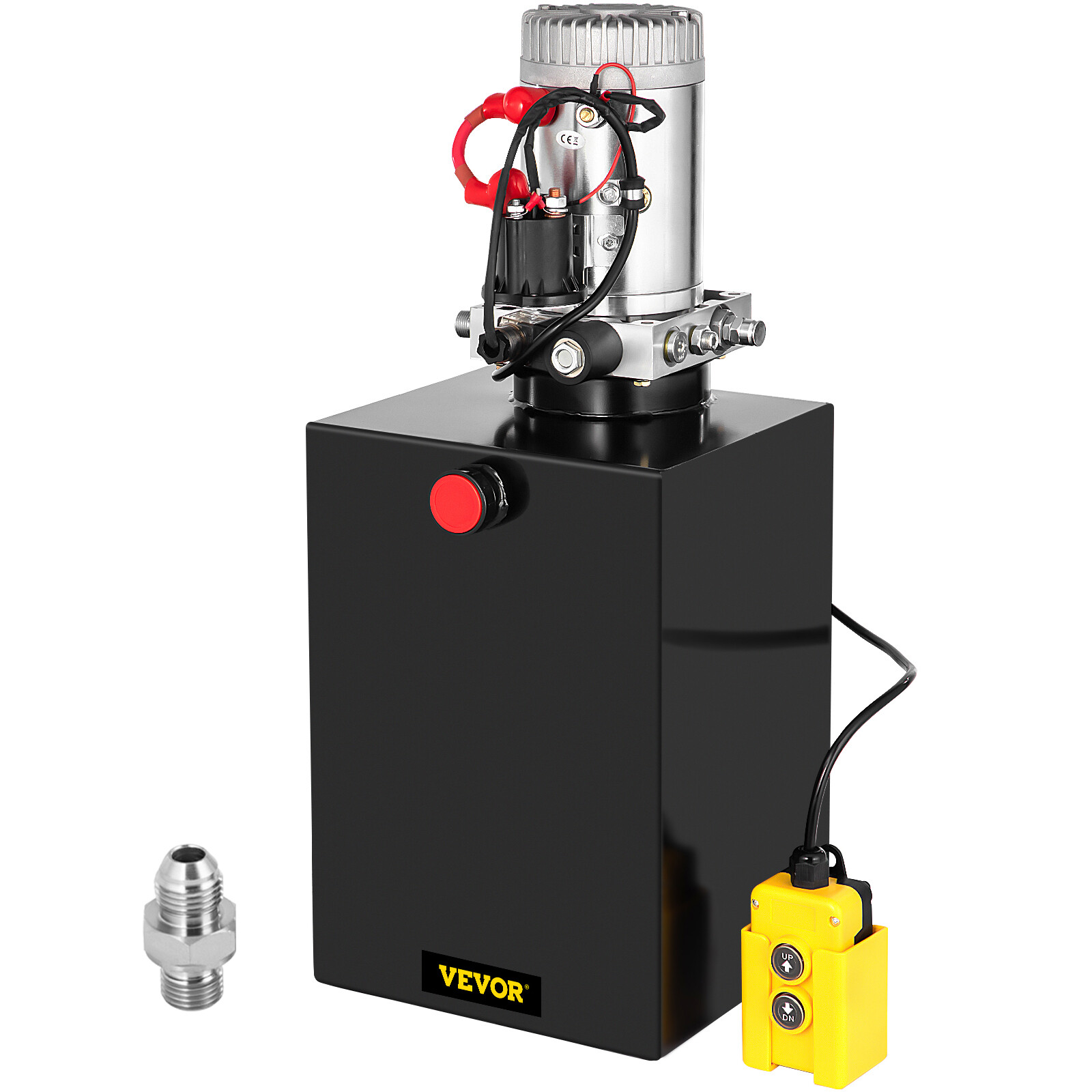 VEVOR 20 Quart Single Acting Hydraulic Pump Dump Trailer 12V Unit Control Kit