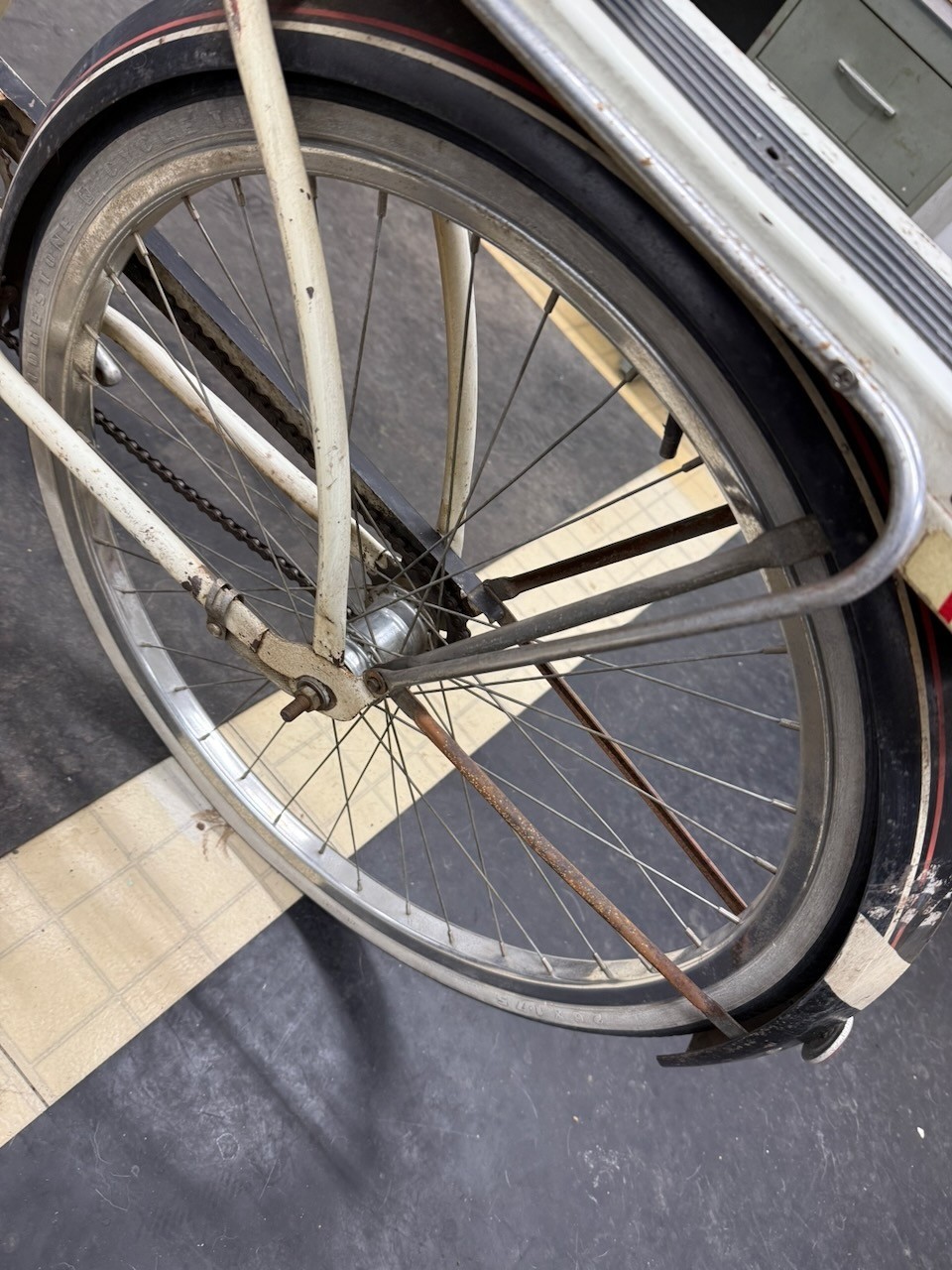 Roadmaster Vintage 1950's ? 26" Mens Straightbar Middleweight Tank Bicycle Orig