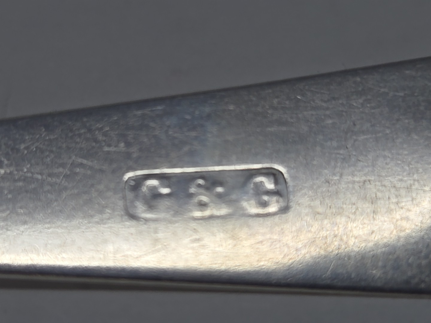 American Coin Silver Teaspoon G & G Alexandria Va 1809 - 1812 5 1/2" #2