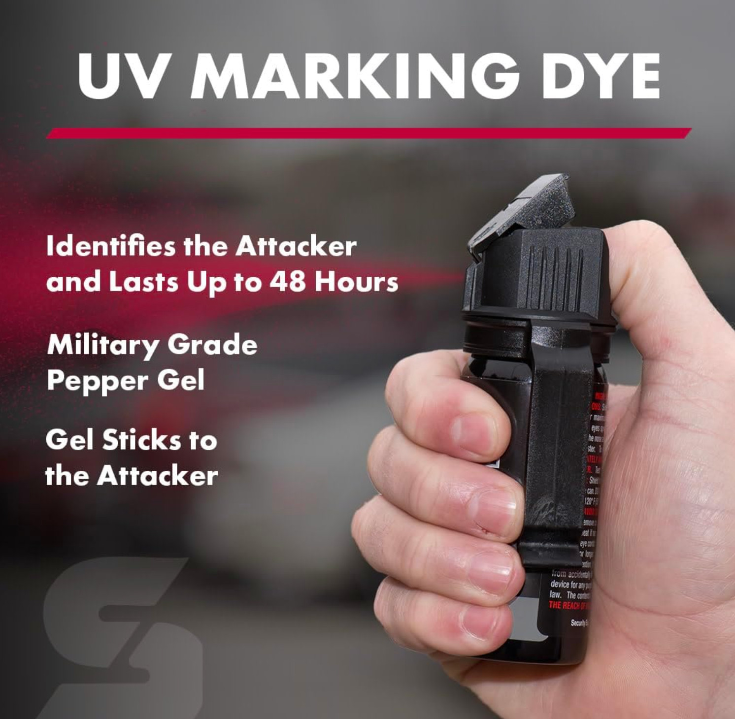 SABRE Crossfire Pepper Gel Fast Flip Top, Max Police Strength 3pack Pepper Spray