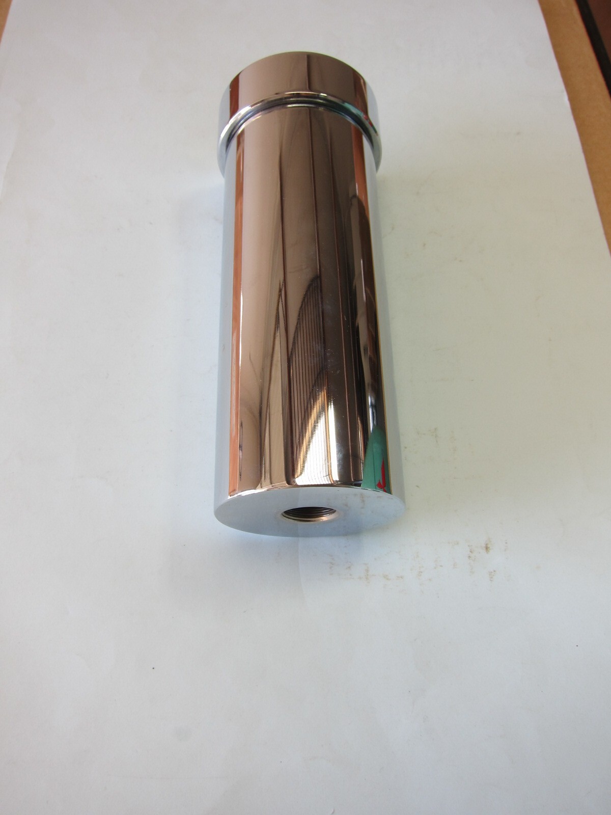 Lowrider Hydraulics accumulator, boss 8 port, pre-charged & adapters, all chrome