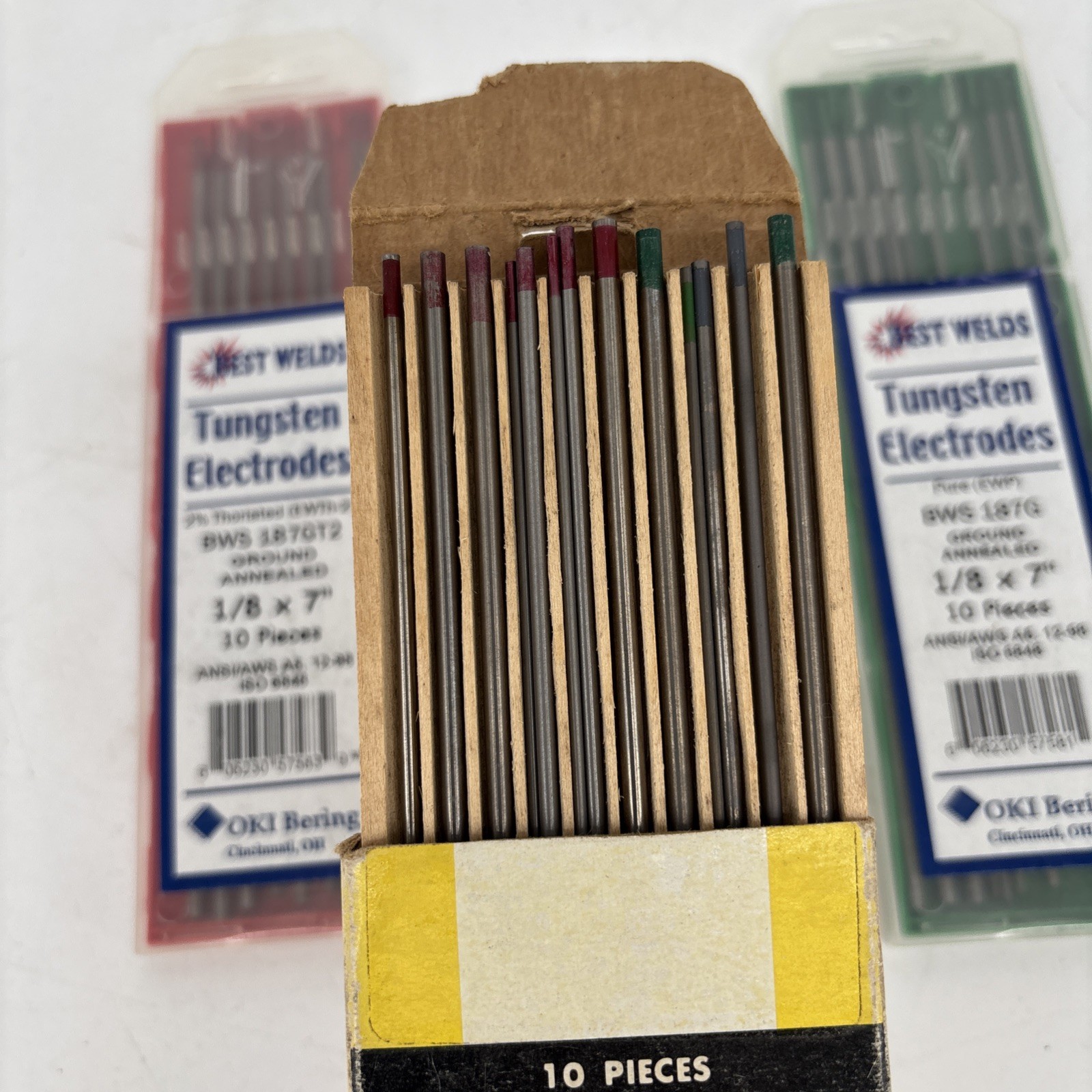 Best Welds Lot of 30 Tungsten Electrodes Ground Annealed Pure EWP