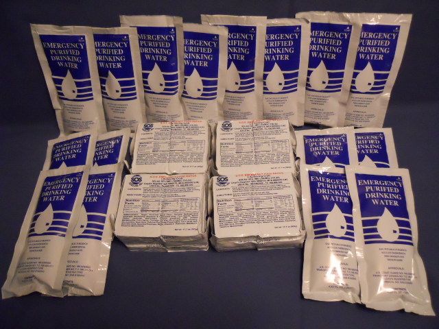 4 PERSON 2 DAY SOS EMERGENCY SURVIVAL FOOD AND WATER RATIONS KIT DISASTER
