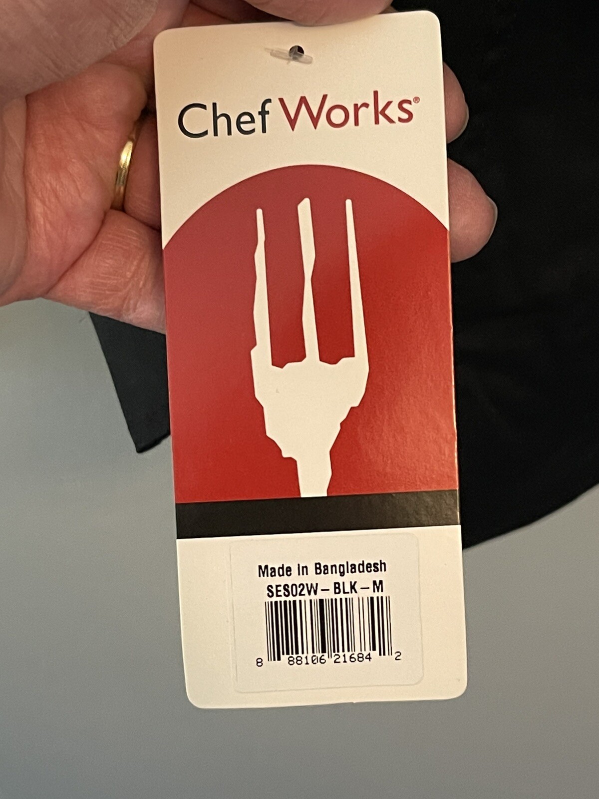 Chef Works SES02W Women's NWT Black Server Dress Shirt Breathable Size Medium