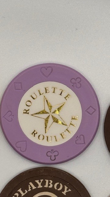 Lot of 14 Misc. Roulette Chips-Clean-Payboy Chips