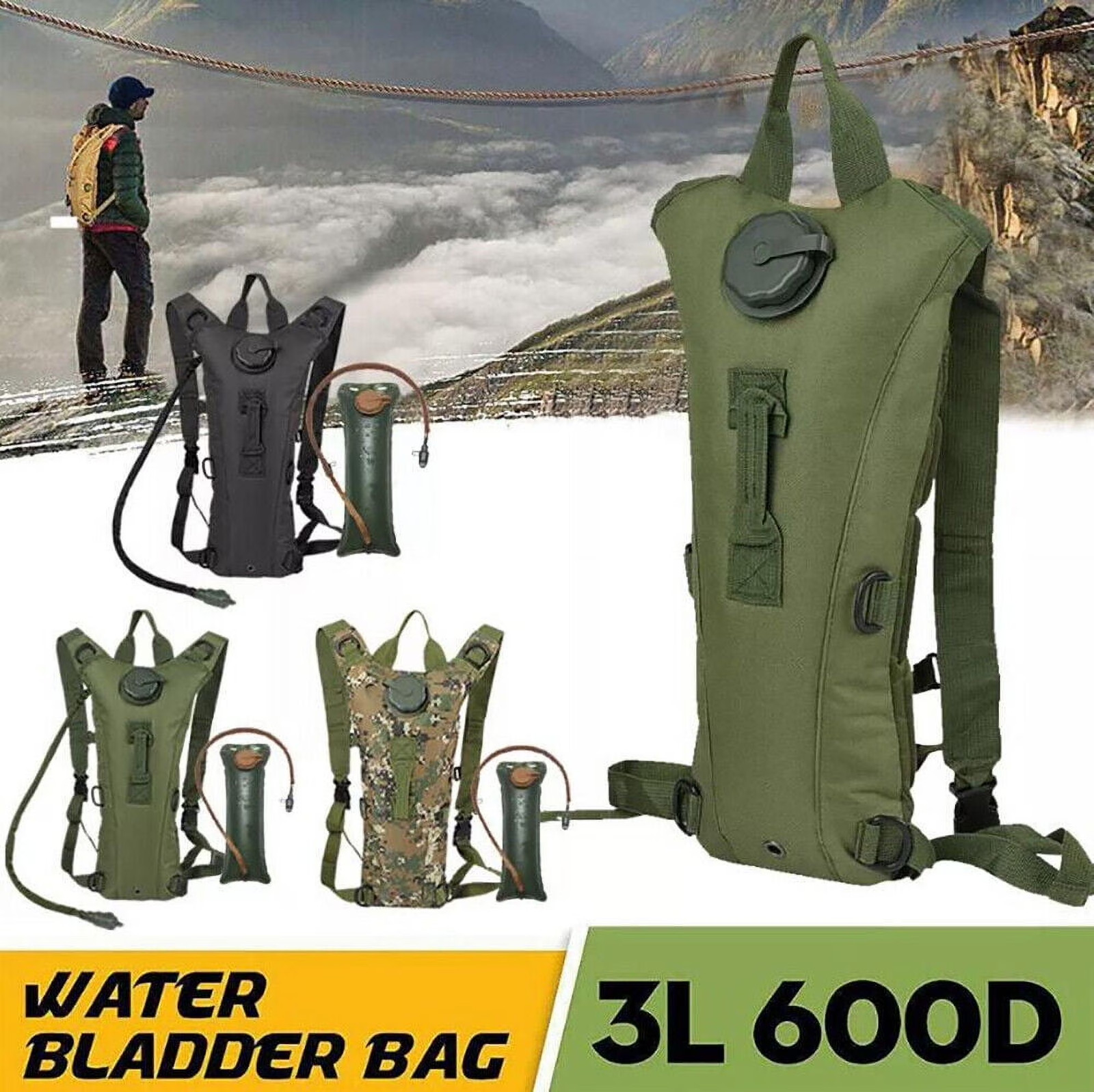 3L Cycling Backpack Water Backpack with Hydration Bladder Running Biking Hiking